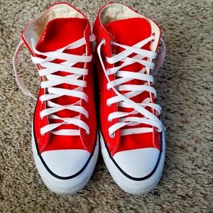 Converse Unisex Red All Star High Top Sneakers